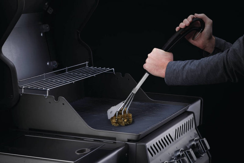 Napoleon Triple-Row Grill Brush with Brass Bristles