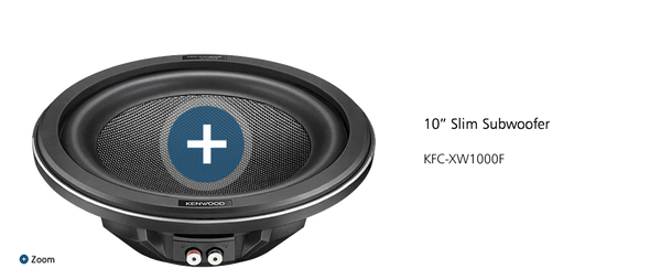 Kenwood KFC-XW1000F 10" Slim Subwoofer