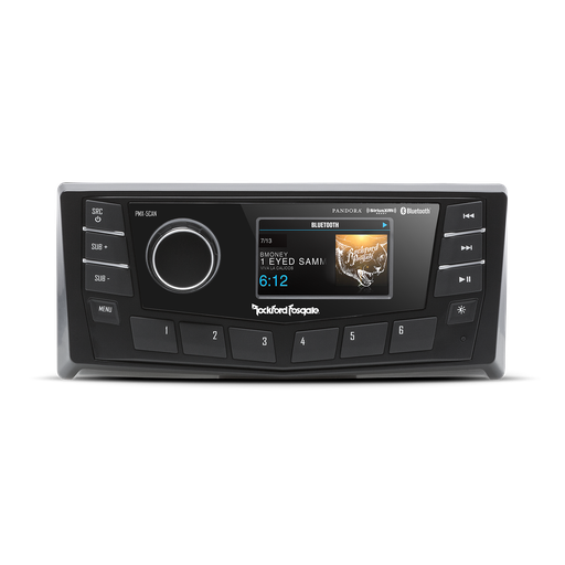 Rockford Fosgate PMX-5CAN Punch Marine AM/FM/WB Multi-Zone Digital Media Receiver 2.7" Display