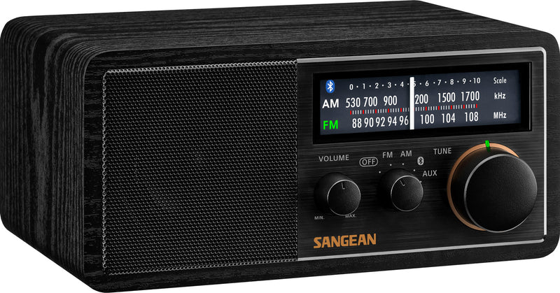 Sangean SG-118 FM / AM / Aux-in / Bluetooth Wooden Cabinet Radio