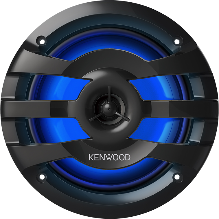 Kenwood KFC1673 6.5" Marine/Motorsport 2-Way Speakers With RGB Lighting