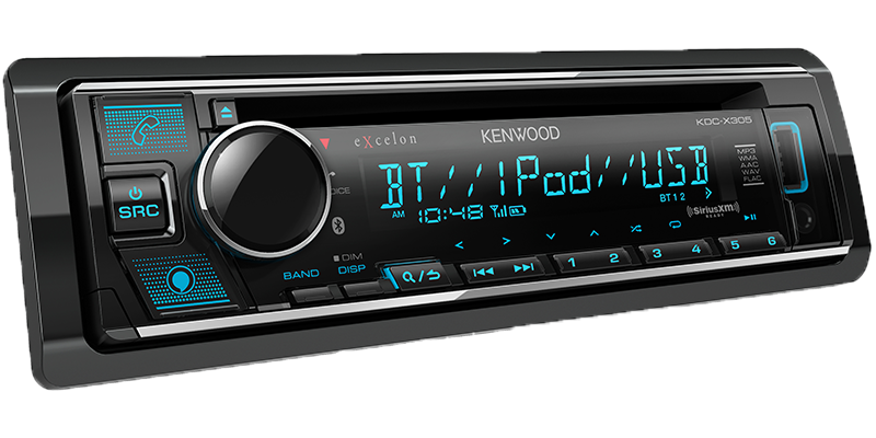 Kenwood KDC-X305 CD Receiver With Bluetooth
