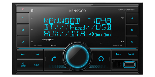 Kenwood DPX305MBT 2-Din Digital Media Receiver with Bluetooth
