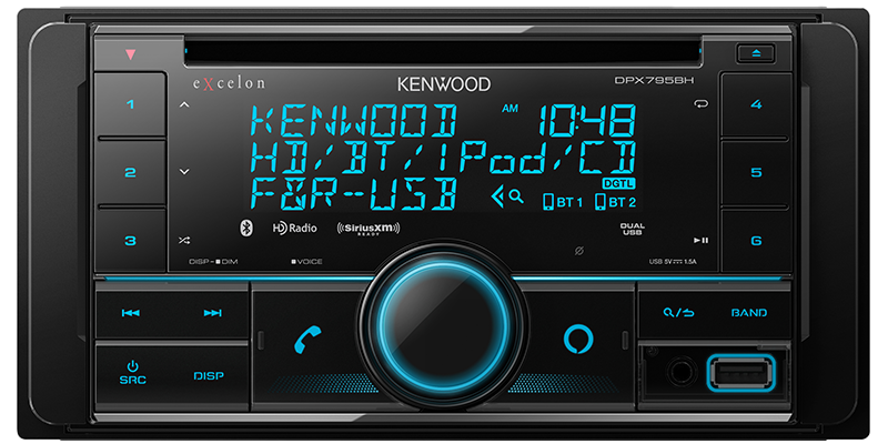 Kenwood DPX795BH Excelon 2-Din CD Receiver With Bluetooth & HD Radio