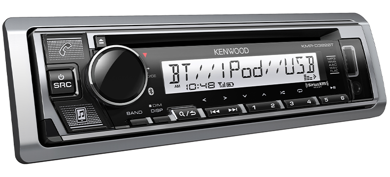 Kenwood KMR-D382BT Marine CD-Receiver with Bluetooth & Conformal Coating